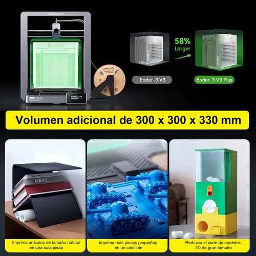 Impresora 3D Creality Ender 3 V3 Plus color gris con tecnología de impresión FDM
