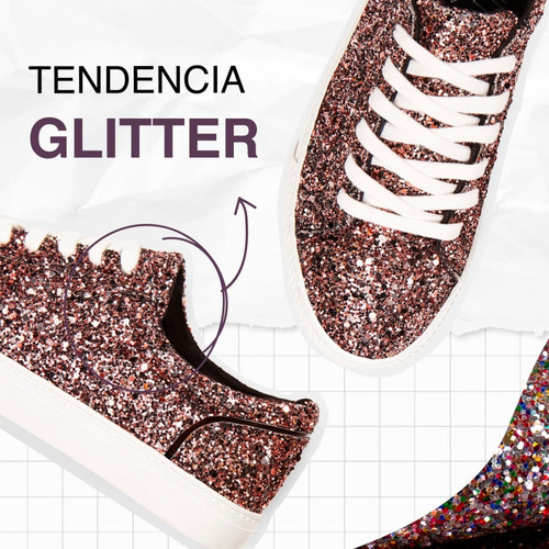 Imagen 4 de 9 de Tela Glitter Grueso Tornasol Brillante 1/2mt X 1,4mt