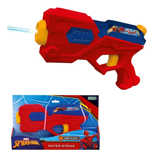 Pistola De Agua Juguete Niños Spiderman Ditoys Verano 23 Cm