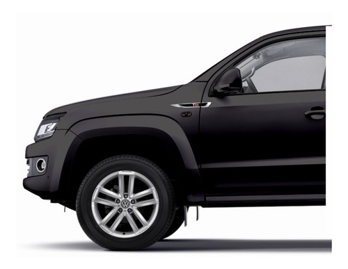 Adesivo Emblema Volkswagen Vw Amarok Tdi Resinado Cromado Aplique Lateral Carro Res25