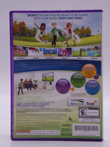 Kinect Sports Season Two Xbox 360 Original Mídia Física