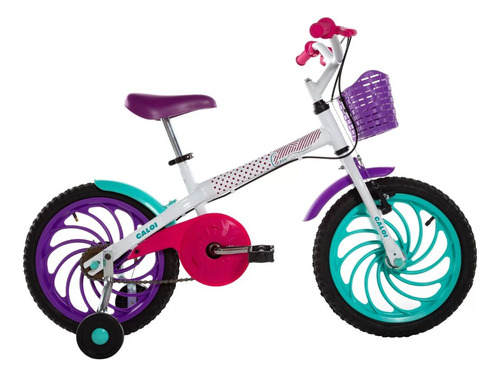 Kit Bicicleta Infantil Aro 16 Ceci (2022) Com Capacete Rosa