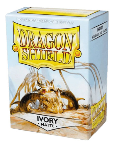 Protectores Dragon Shield 100 - Standard Matte Ivory