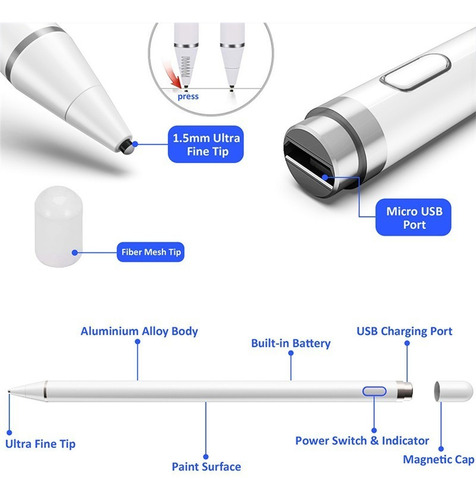 Lápiz Para Huawei Matepad 10.4 Pen Lápiz Táctil-negro