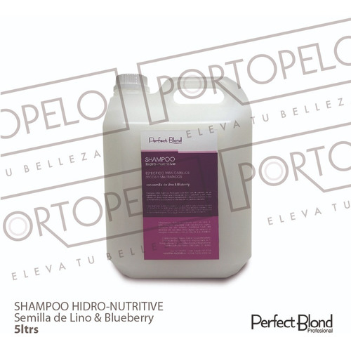 Shampoo Perfect Blond Hidro Nutritivo X 5 Lts Secos Maltrata