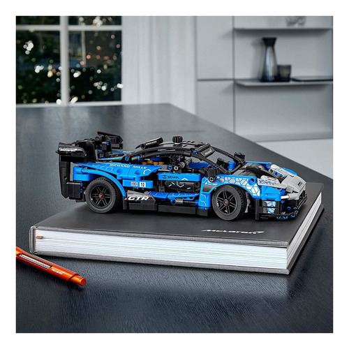 Imagem 5 de 6 de Blocos de montar LegoTechnic McLaren Senna GTR 830 peças em caixa