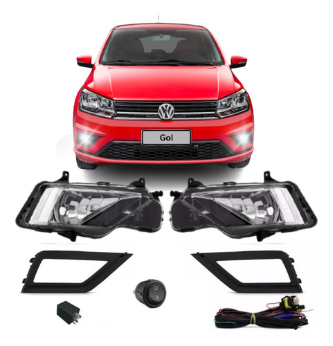 Kit Farol Neblina Gol G8 1.6 16v At 2018 2019 2020 2021 2022