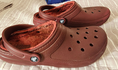 Crocs Crocband Con Piel Originales Talle 42 M 10 W 12 Bordo