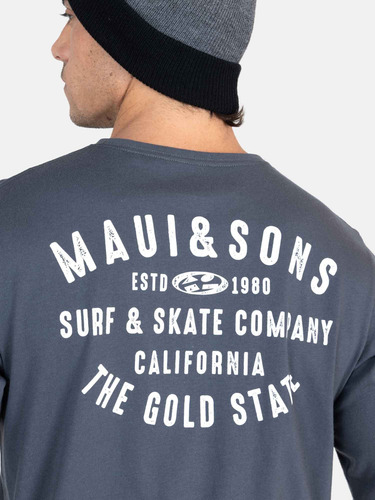 Polera Maui And Sons Hombre The Gold State