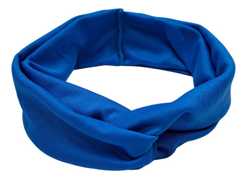 Kit 3 Faixa De Cabelo Headband Modelo Turbante Cores Cor Azul Royal