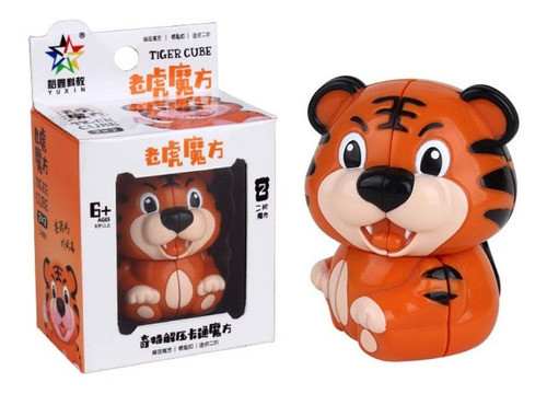 Cubo Rubik Yuxin Mini Tigre Llavero 2x2