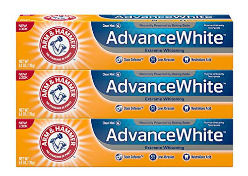 Arm & Hammer Advance Blanqueamiento Extremo Blanco Con Defen