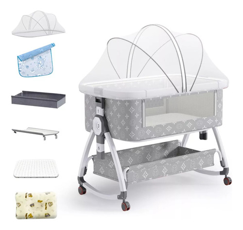 Cuna Colecho Corral Para Bebe Plegable Con Mosquitero 4modos