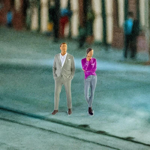 Figuras De Hombres Y Escala 1:64, 2 Piezas, Modelo De Gris