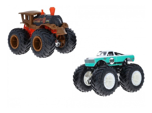 Hot Wheels Monster Trucks Pack Doble, Fyj64  Mattel Bestoys