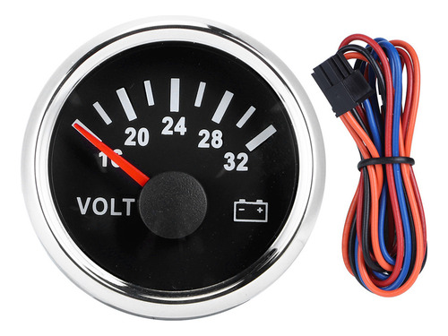 Voltímetro De 52 Mm/2 Pulgadas, 18-32 V, Retroiluminación Ro