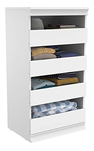 Cajonera Para Ropa De Madera Color Blanco. Closetmaid