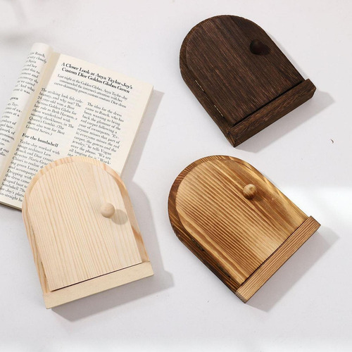 Elegante Cubierta Para Interruptor De Madera Marron Oscuro