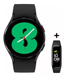 Reloj Samsung Galaxy Watch 4 De 40 Mm Negro + Banda Fit2