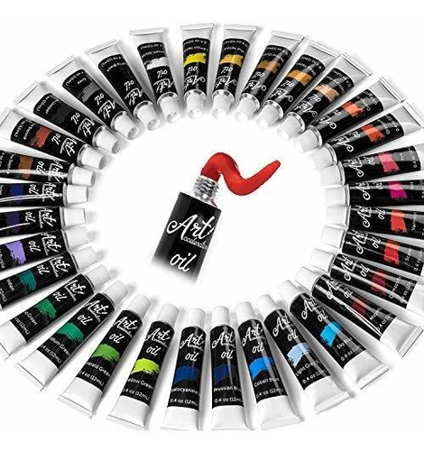 Imagen 1 de 7 de Conjunto De Pintura Al Oleo: 32 Conjuntos De Pintura Profesi