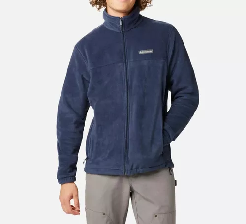 Columbia Forro polar pesado Mountainside para hombre, azul marino  universitario/montaña oscura, talla 2X grande