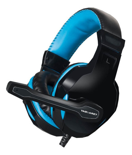 Audifonos Yaguaret Hgkravenygt Kraven Gaming Con Microfo /vc Color Azul Color De La Luz Na