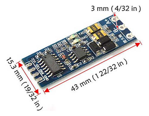 Módulo Comidox Ttl A Rs485, 485 A Serial Hart Level Mu, 2 Un