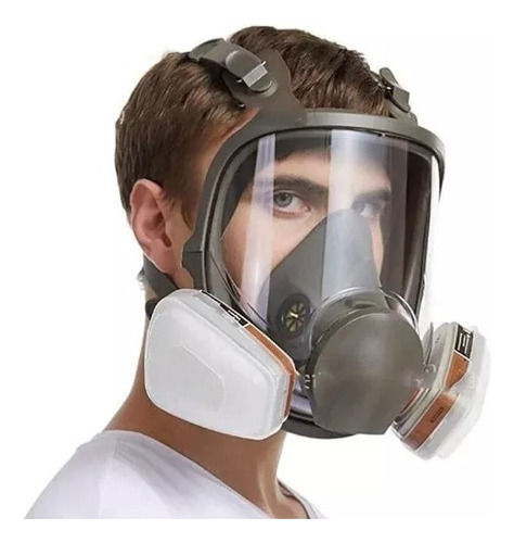 Mascara Gas Full Face 6800 + Filtros (respiración Antigas)