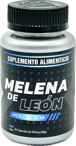 Hongo Melena De Leon Puro 60caps Americangear Memoria Inmune Sabor Sin Sabor