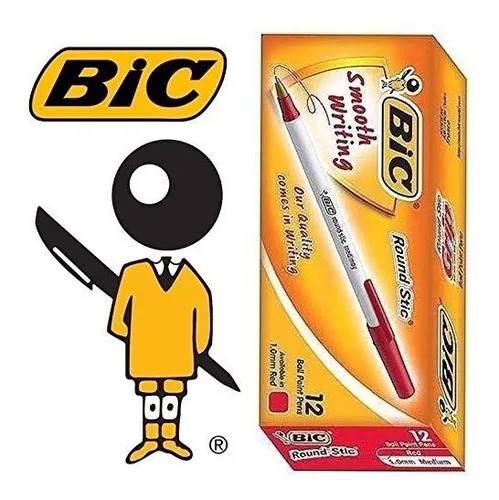 Bic Round Stic 1,0 Mm Med / Moy Bolígrafo 1 Caja 12 Pcs (paq