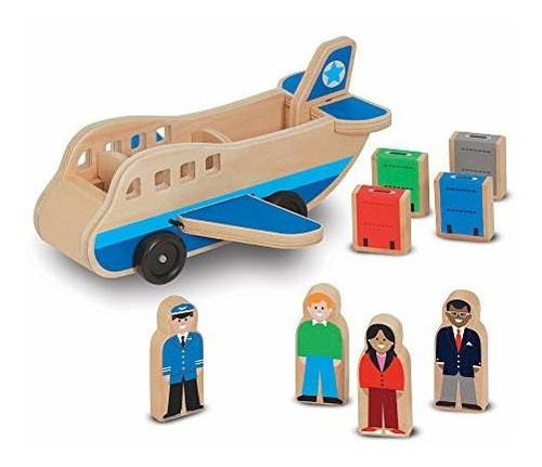 Melissa & Doug  X26amp  Juego De Avión Madera