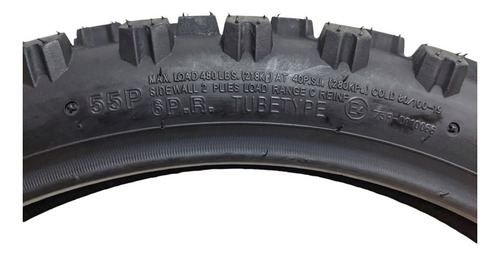 Llanta Delantero Para Moto Yuanxing Enduro/cross P153 Uso Con Cámara De 80/100-19 150 55p X 1 Unidad