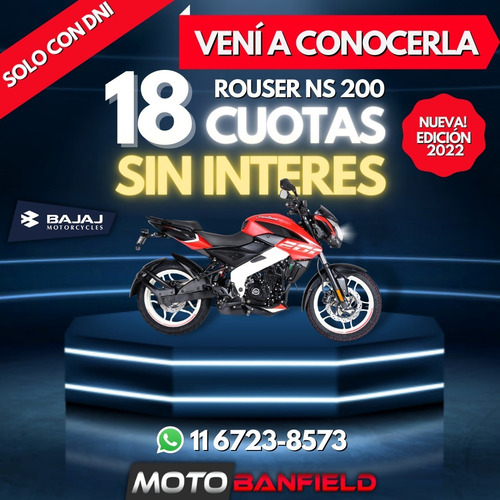 Imagen 14 de 15 de Bajaj Rouser Ns 200 0km 18 Cuotas Sin Interes Dni