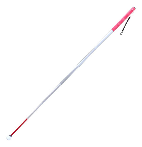 Baston Telescopico De Aluminio Para No Videntes - Rojo