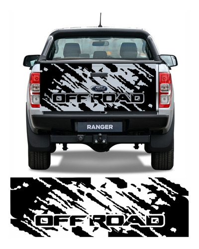 Adesivo Faixa Tampa Traseira Personalizada Off Road - Picape