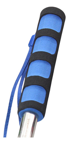 Astas De Bandera Telescópicas De Mano De 1,2 M, Asta Azul