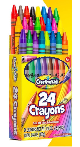 Crayolas Crayons X 24 Unid (24 Colores Diferentes) 