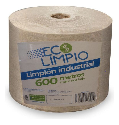 Limpion Industrial Ecolimpio Natural 1 Hoja 600 Mt