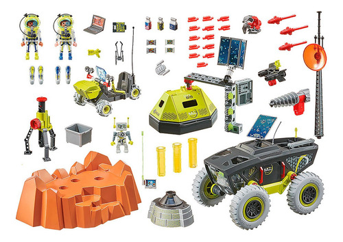 Playmobil - Expedição Marte Com Veículo - Space 70888