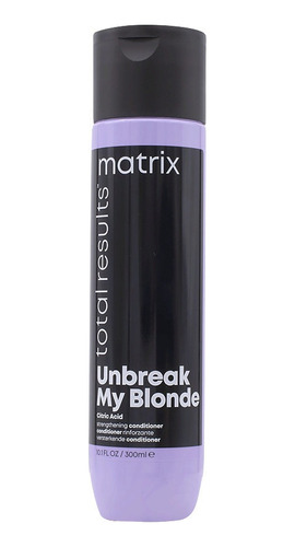 Acondicionador Matrix Unbreak My Blonde  Nutritivo 300 Ml