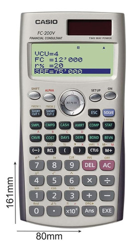 Calculadora Financiera Casio Fc-200v