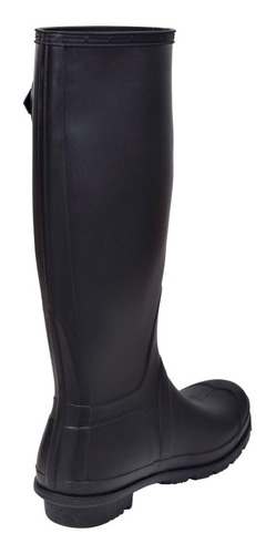 Botas Lluvia Mujer Wellington Bottplie Amarelo - Negro Matte