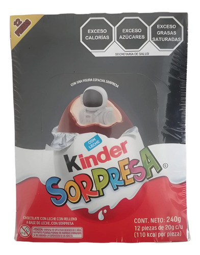 Huevo Kinder Chocolate Sorpresa Paquete Con 12 Piezas