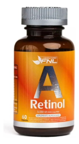 Vitamina A - 3330 Ui) Retinol (1000mcg) 60 Cáps Fnl
