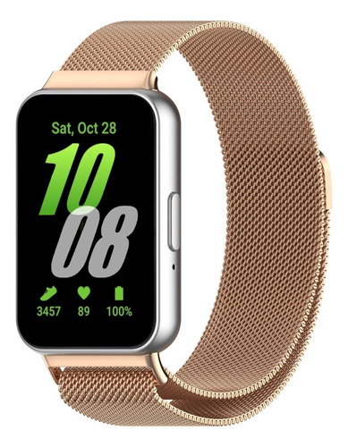 For Samsung Galaxy Fit 3 Milanese Metal Watch Strap