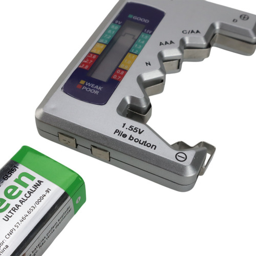 Testador De Pilhas Capacidade Baterias Aa/aaa/9v Universal