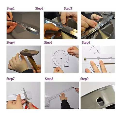 Imagen 6 de 9 de Reloj De Pared Con Diseño 3d Blanco