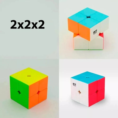 Nc Pack Kit Qiyi Magic Cube 2x2,3x3, 4x4,5x5 Six Colors T