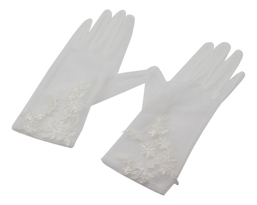 Guantes De Encaje Para Mujer Guantes Cortos Elegantes