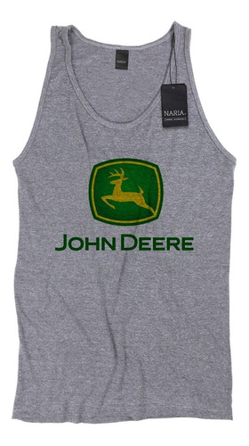 Musculosa Hombre John Deere Dibujo Art Logo - Majd3